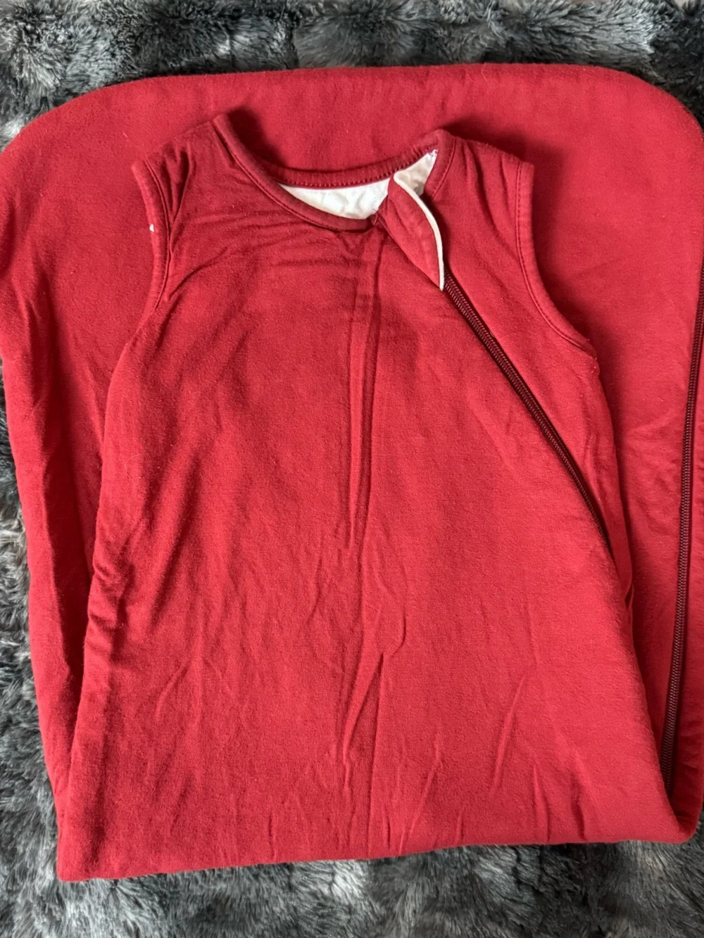 Kyte Baby 1.0 Tog Sleepsack in Maroon.